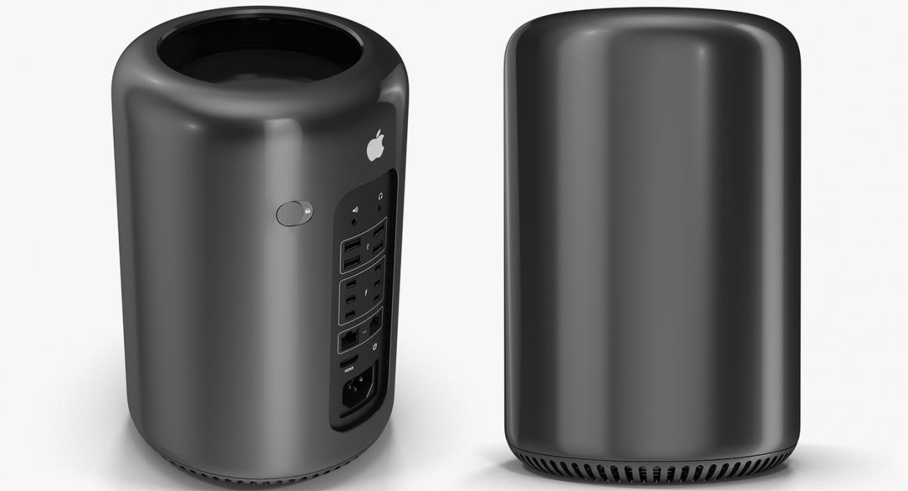 3D Apple Mac Pro Old and New Collection