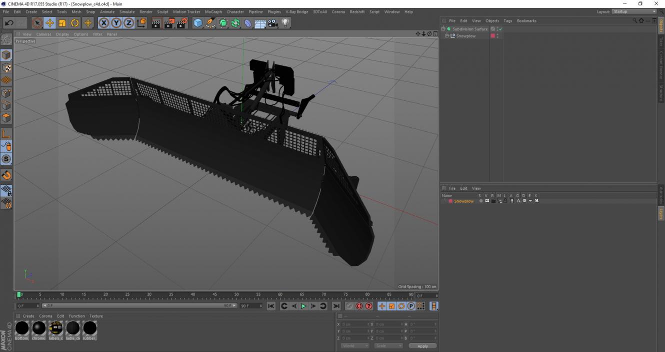 3D model Snowplow