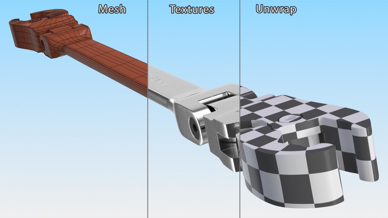 3D Flex Flare Nut Wrench 19mm 21mm