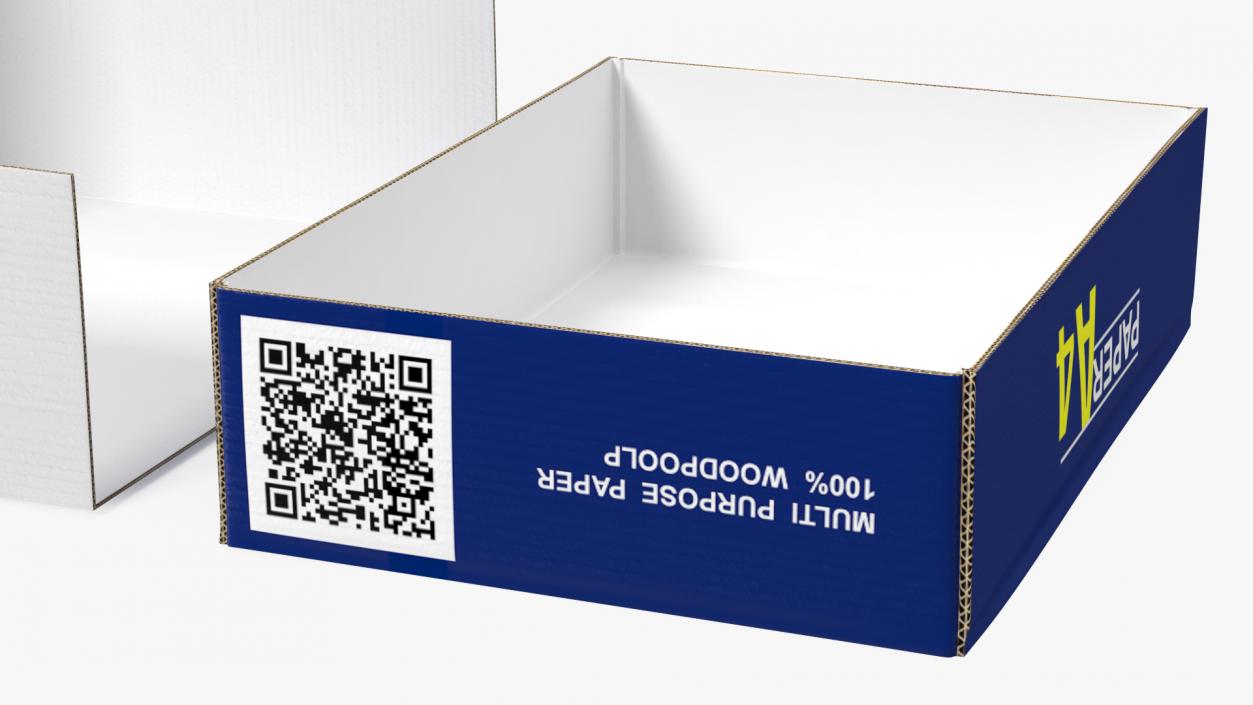 A4 Copier Paper Box Open 3D model