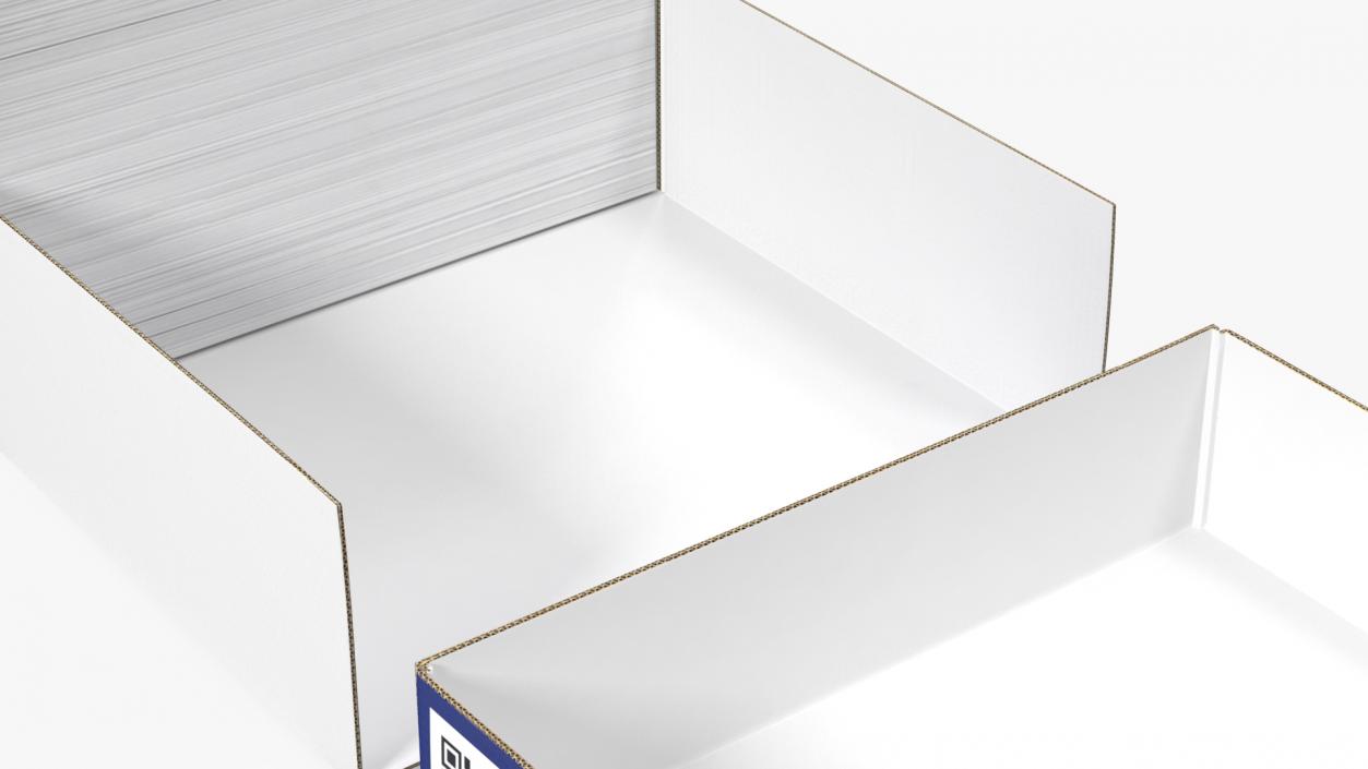 A4 Copier Paper Box Open 3D model