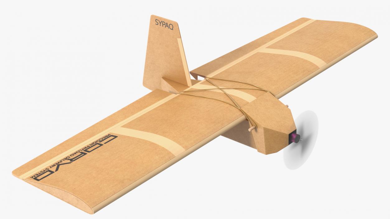 3D Cardboard Drone SYPAQ Flying model