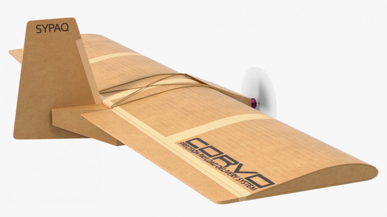 3D Cardboard Drone SYPAQ Flying model