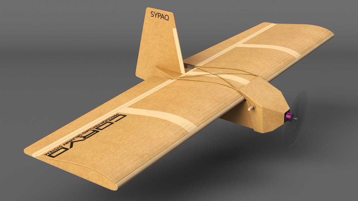 3D Cardboard Drone SYPAQ Flying model