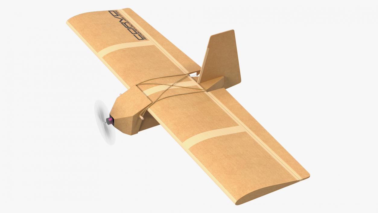 3D Cardboard Drone SYPAQ Flying model