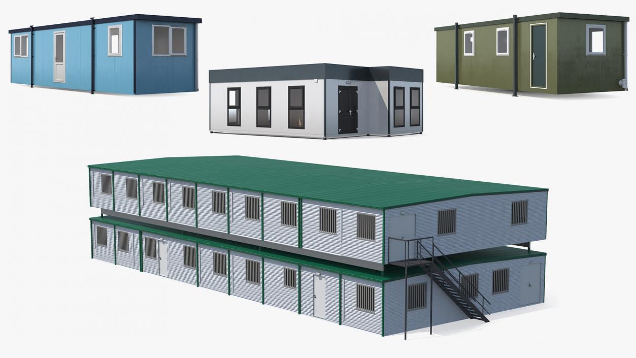 3D Prefabricated Modular Houses Collection 2