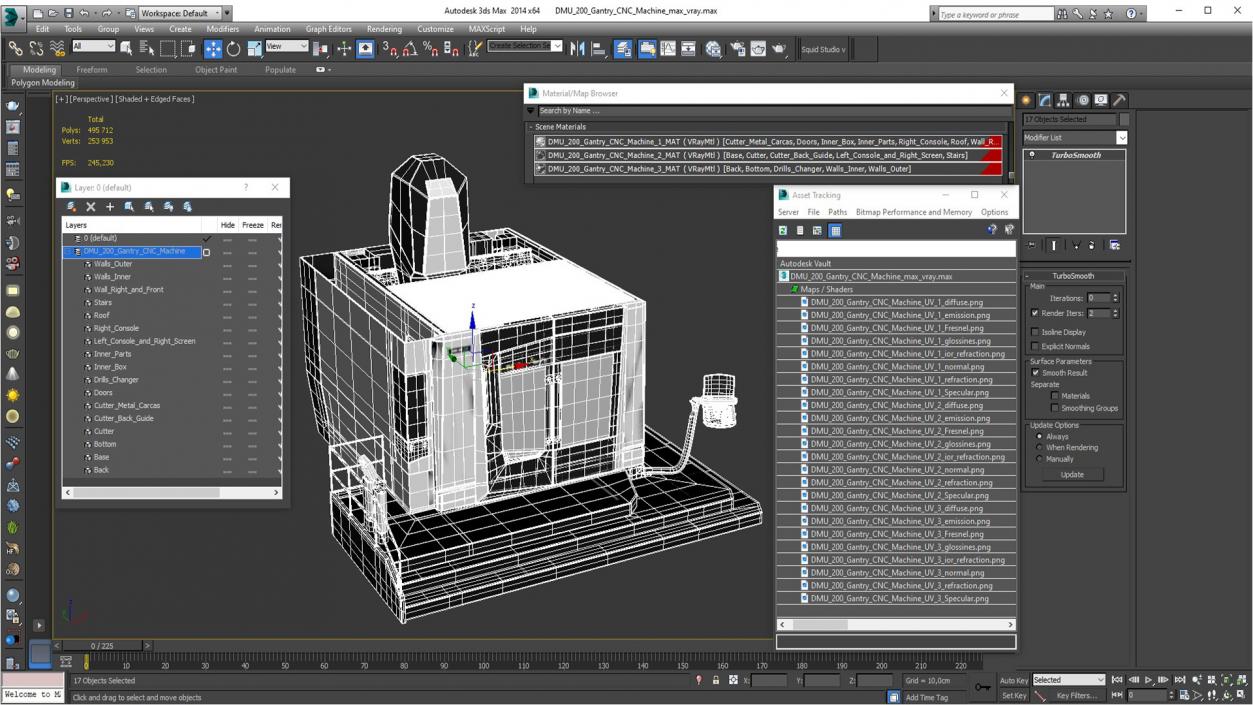 3D DMU 200 Gantry CNC Machine 2 model