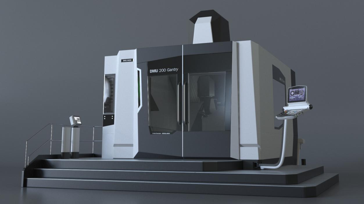 3D DMU 200 Gantry CNC Machine 2 model