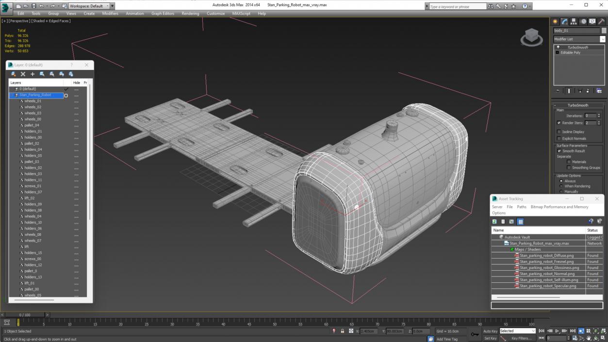 3D Stan Parking Robot model