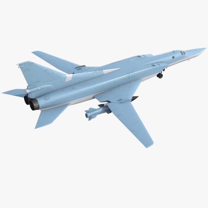 Long Range Missile Carrier Bomber Plane 3D model