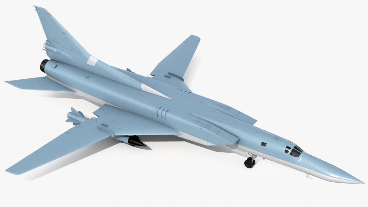 Long Range Missile Carrier Bomber Plane 3D model