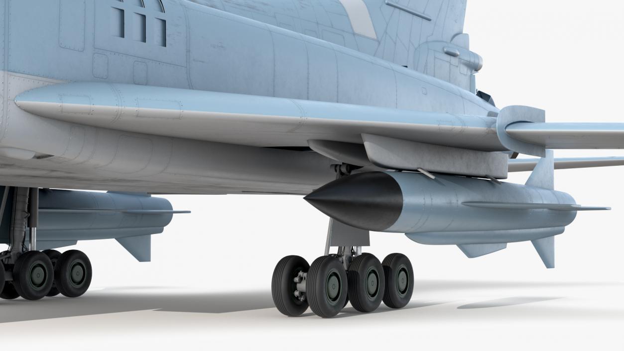 Long Range Missile Carrier Bomber Plane 3D model