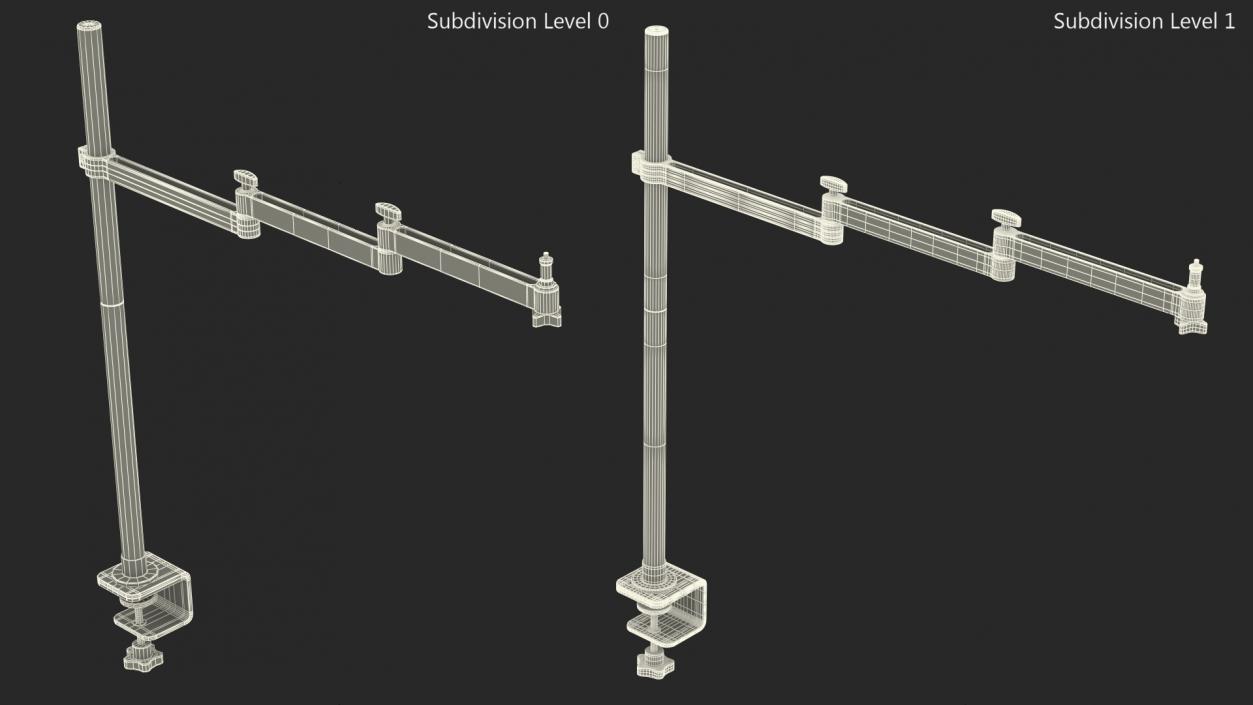 3D Ulanzi Tabletop Multifunction Broadcast Boom Arm model