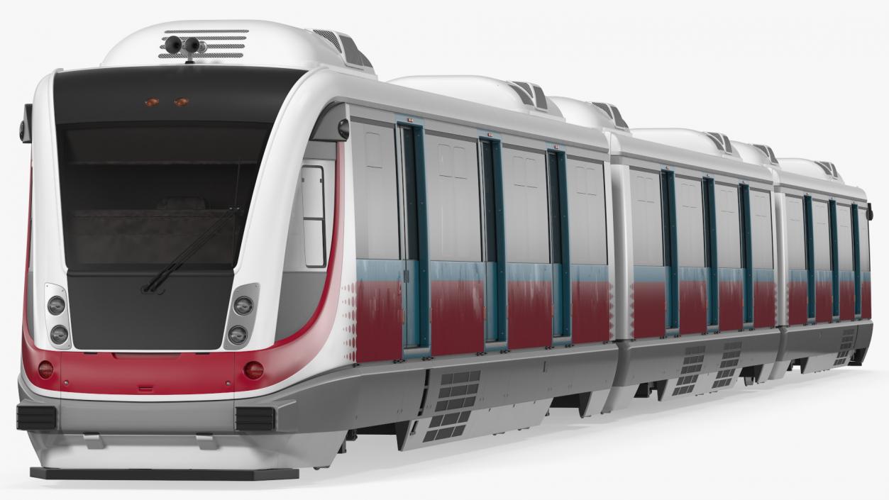 Urban Light Rail Train 3D