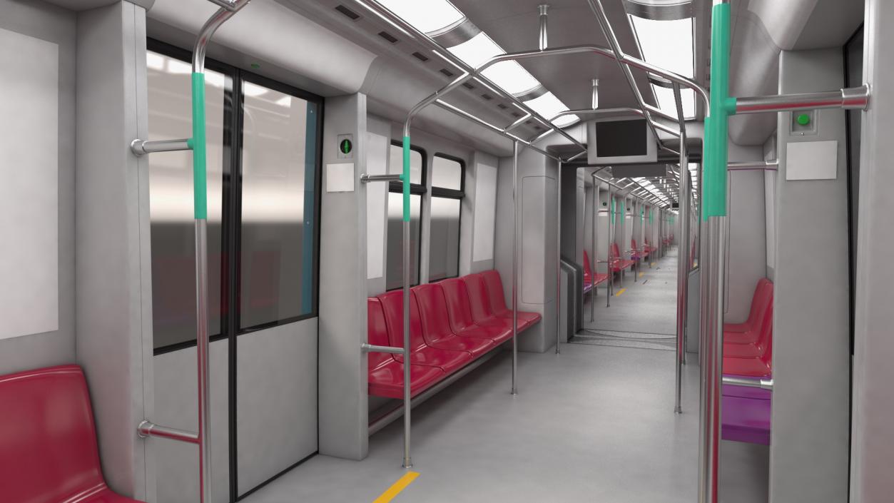 Urban Light Rail Train 3D