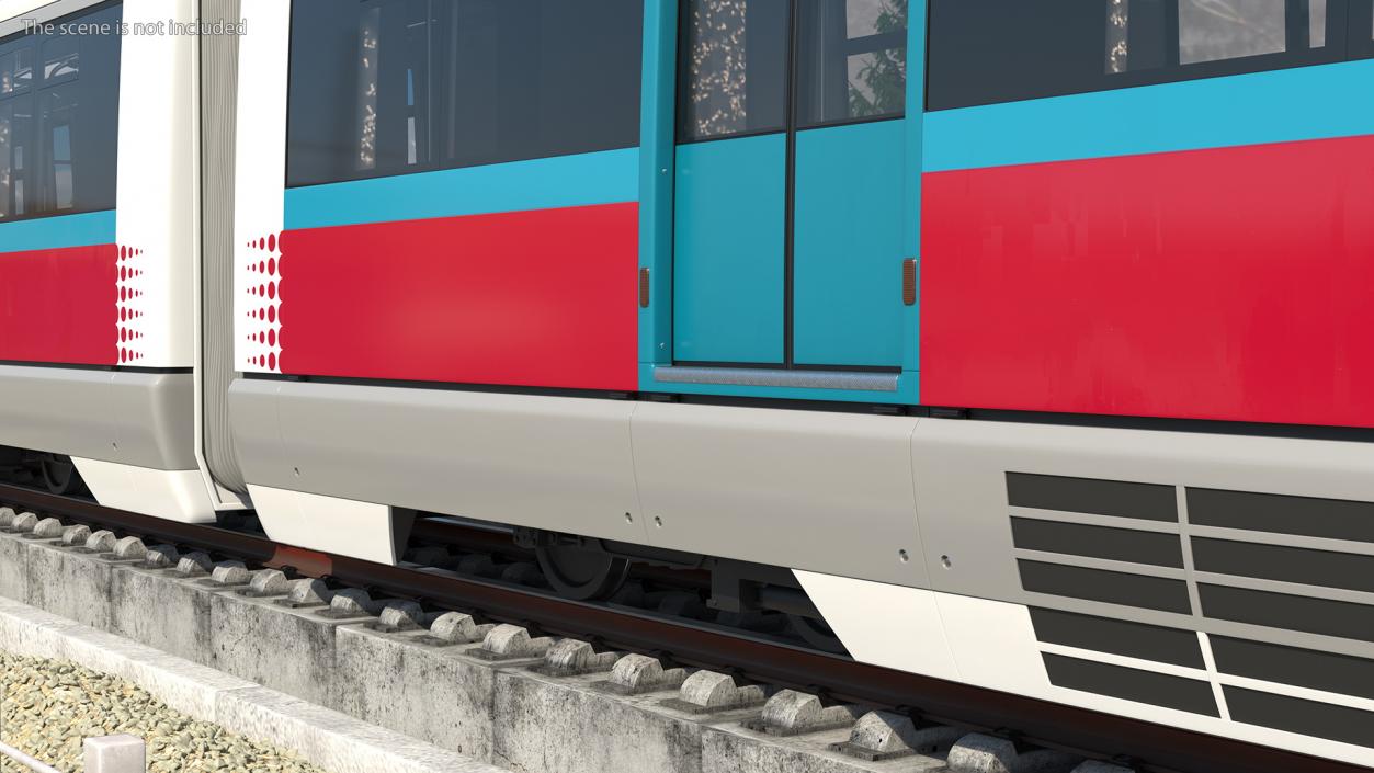 Urban Light Rail Train 3D