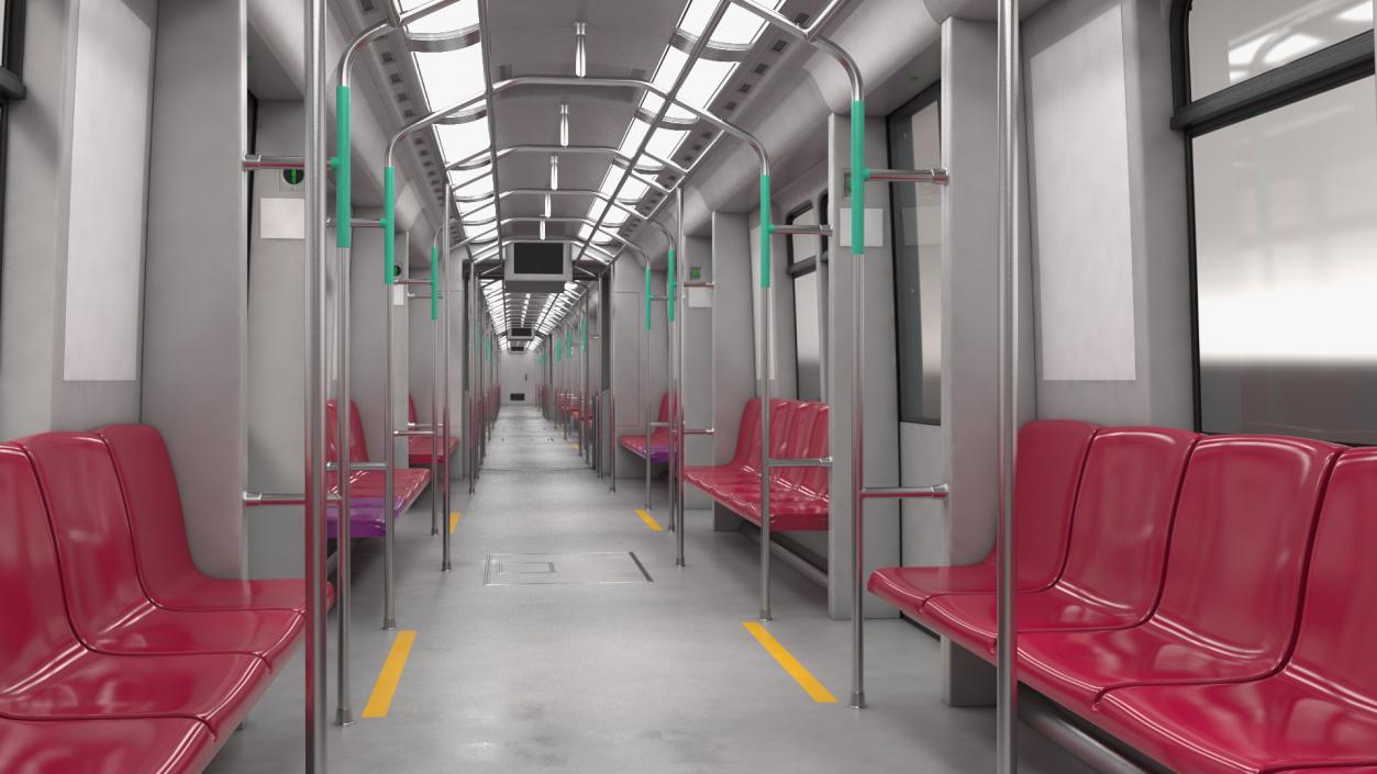 Urban Light Rail Train 3D