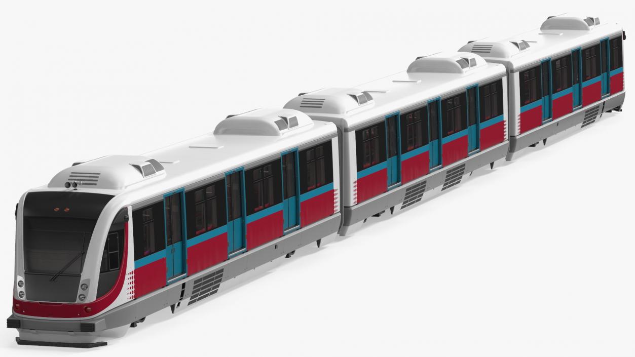 Urban Light Rail Train 3D