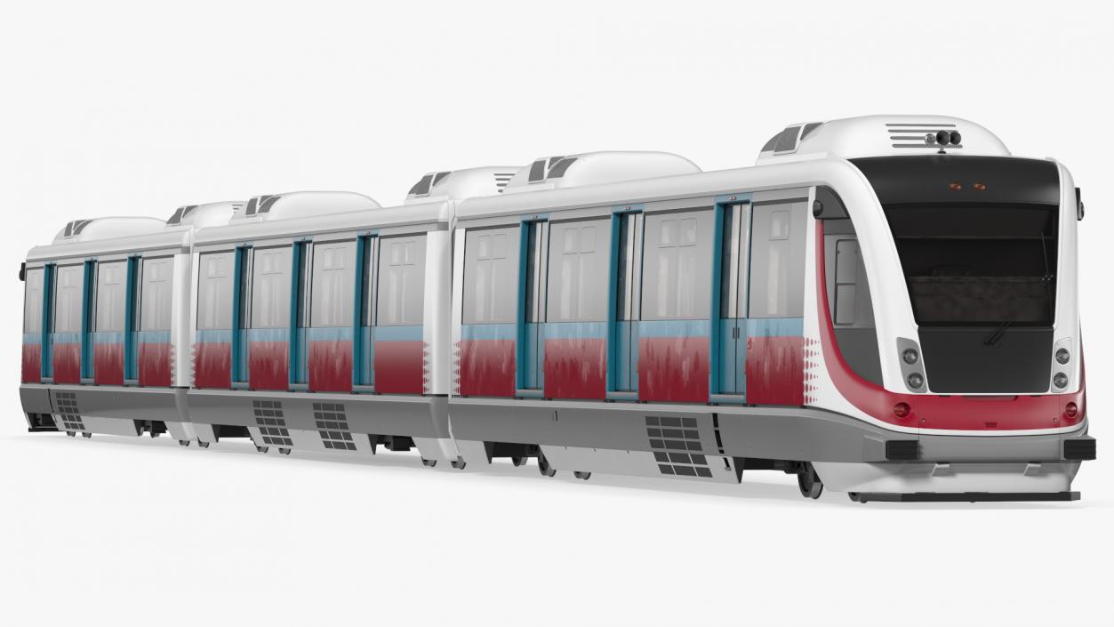 Urban Light Rail Train 3D