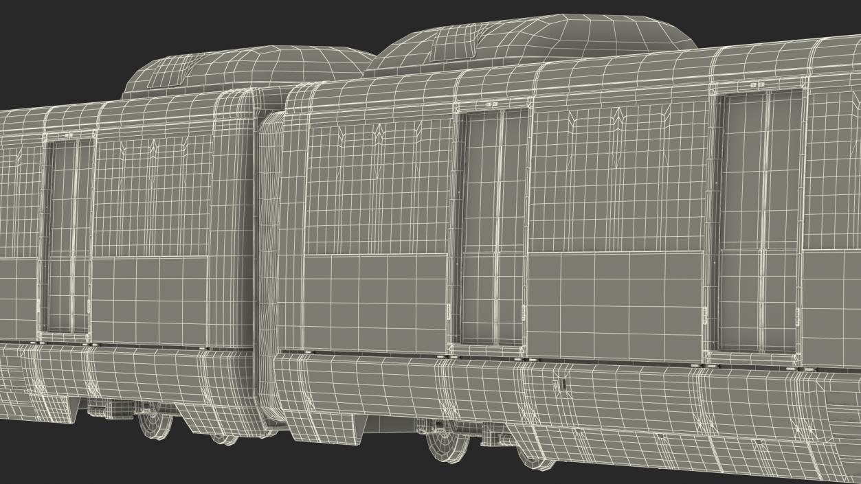 Urban Light Rail Train 3D