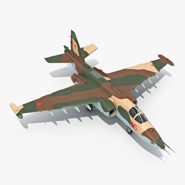 Attack Plane Su-25 Frogfoot 3D