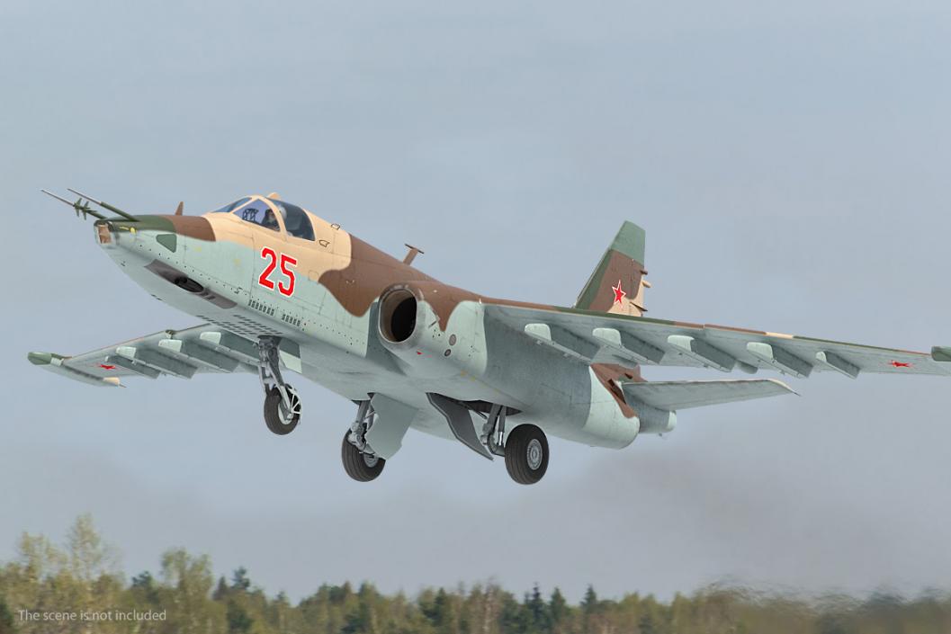 Attack Plane Su-25 Frogfoot 3D