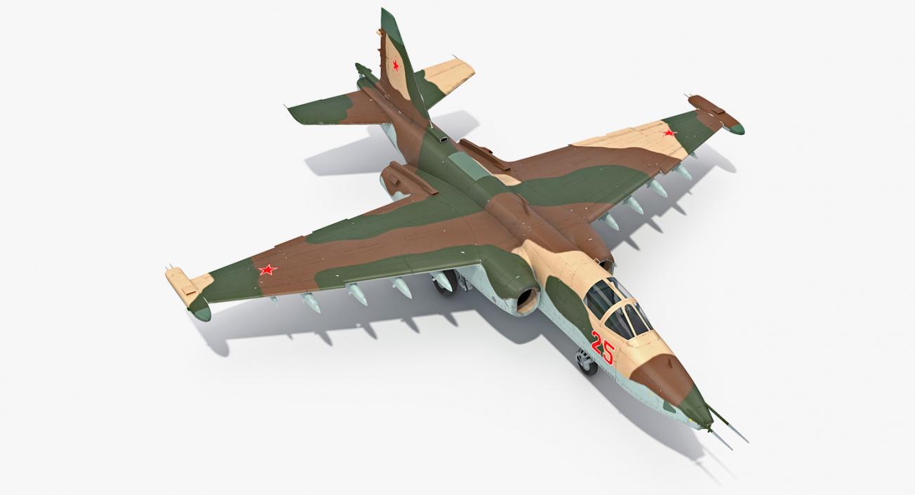 Attack Plane Su-25 Frogfoot 3D