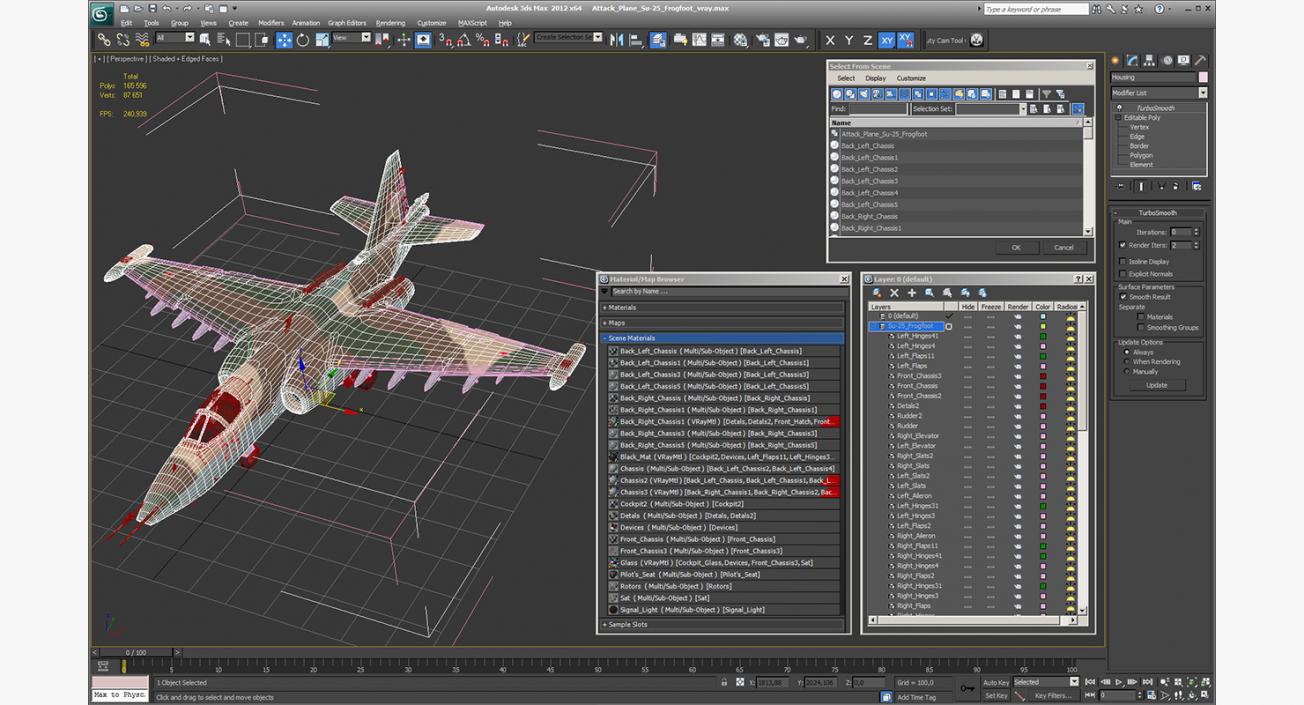 Attack Plane Su-25 Frogfoot 3D