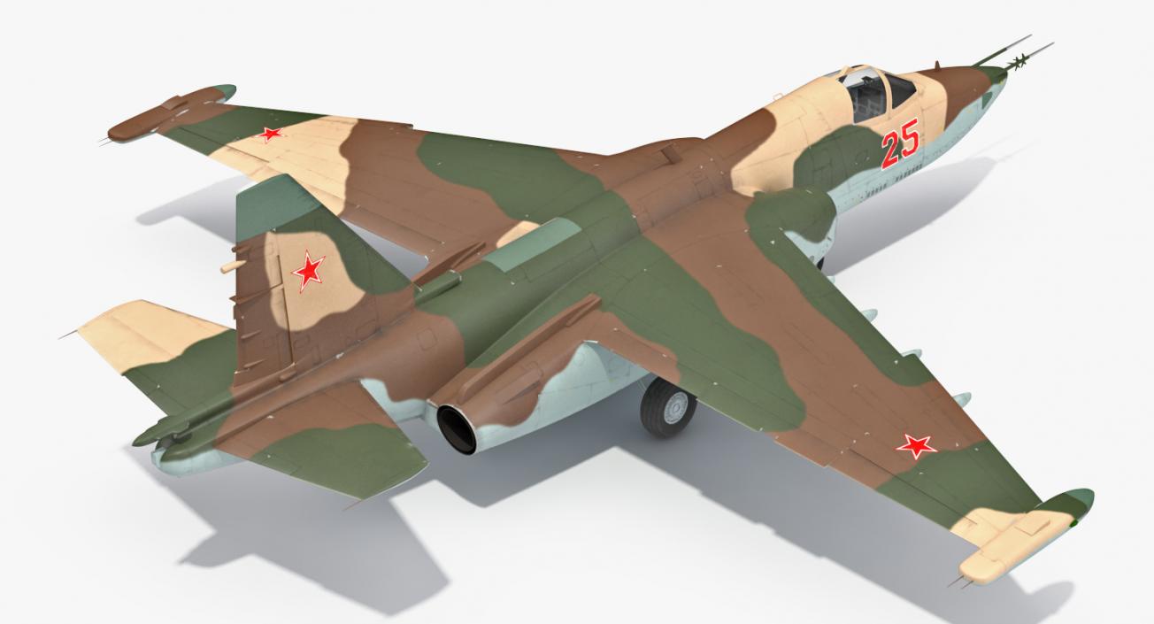 Attack Plane Su-25 Frogfoot 3D