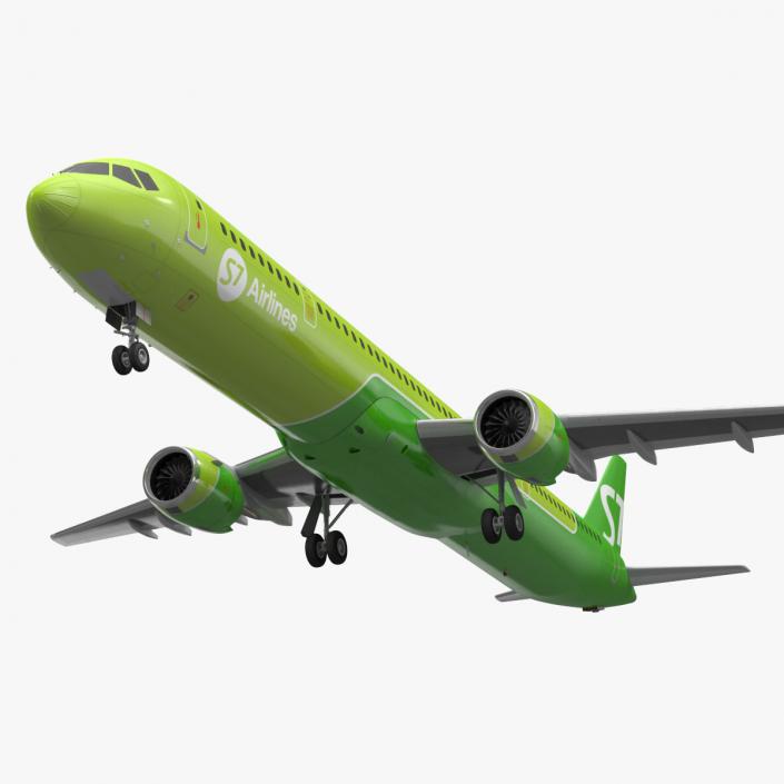 MC 21 S7 Airlines Rigged 3D model