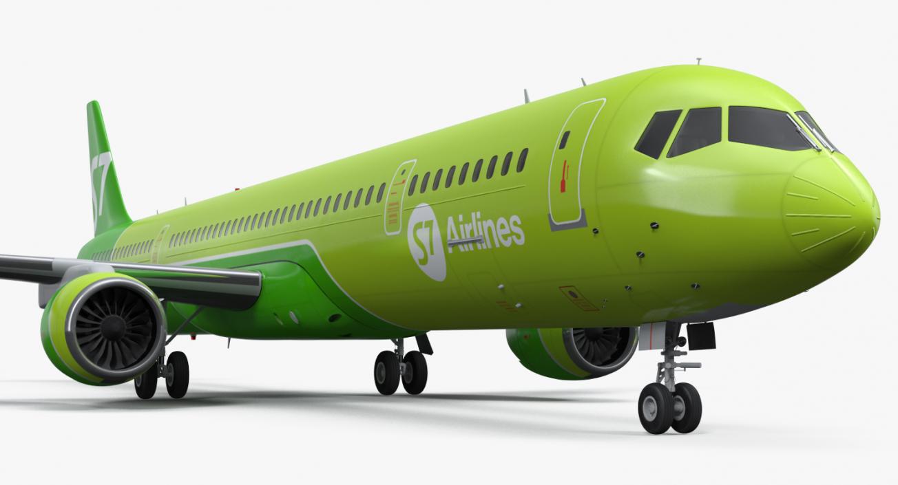 MC 21 S7 Airlines Rigged 3D model