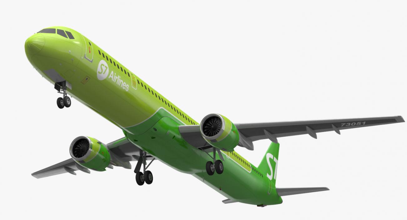 MC 21 S7 Airlines Rigged 3D model