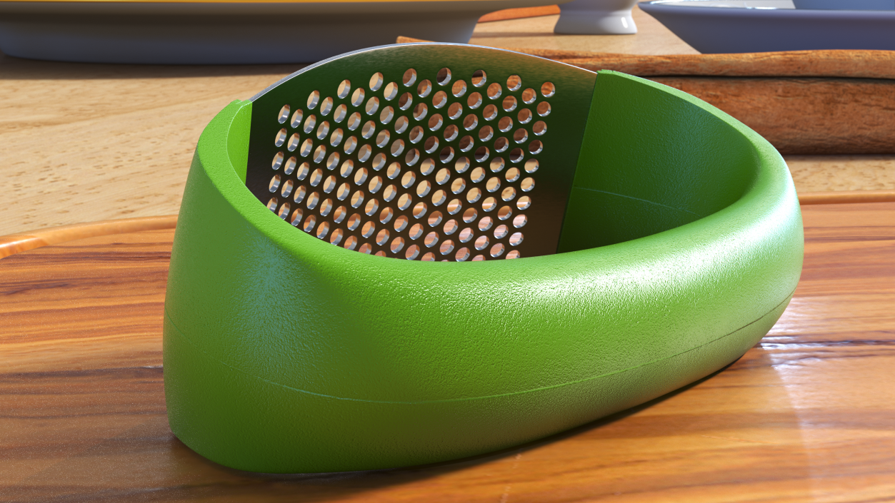 3D Garlic Press Rocker Light Green