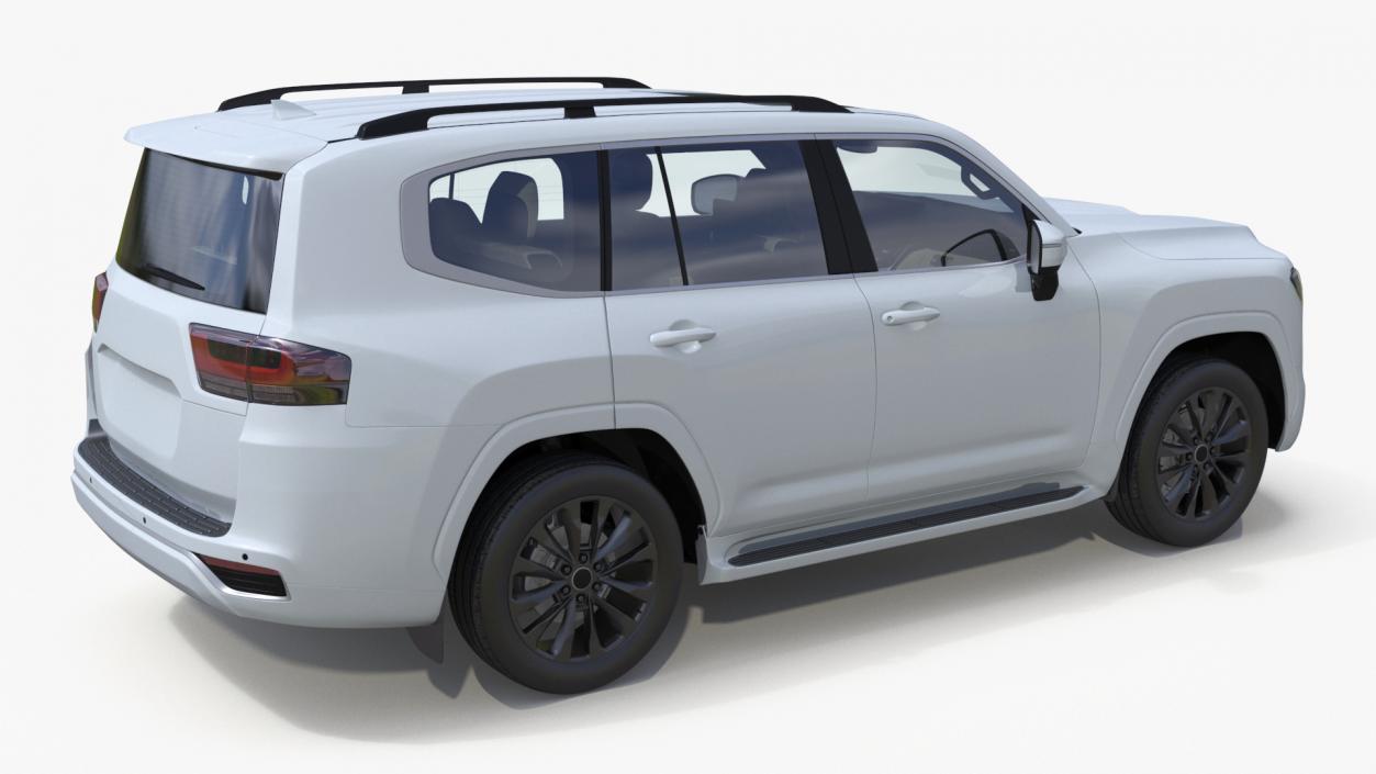 White SUV 3D model