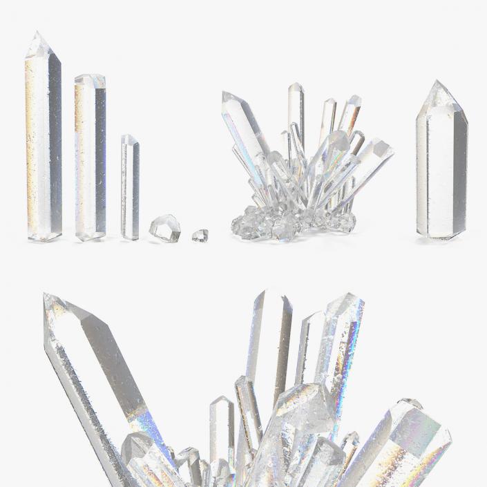 3D model Mineral Quartz Collection