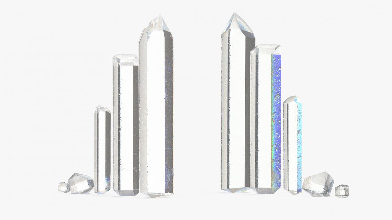 3D model Mineral Quartz Collection