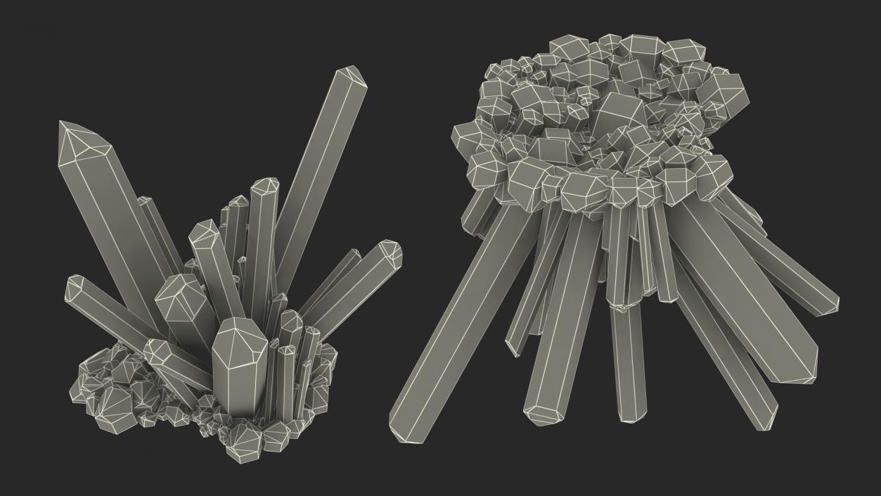 3D model Mineral Quartz Collection