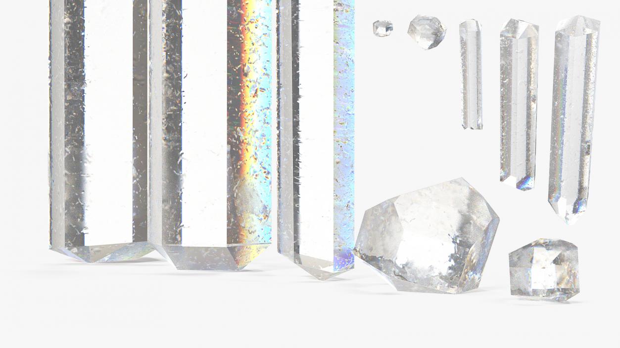 3D model Mineral Quartz Collection