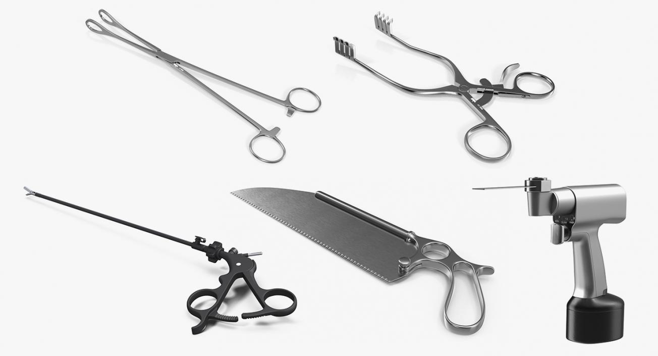 3D Surgical Medical Instruments Collection 2