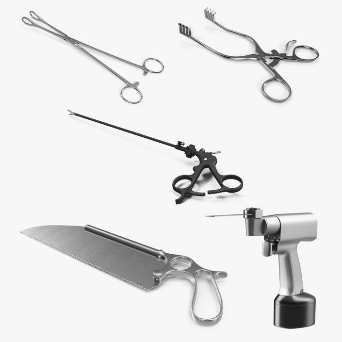 3D Surgical Medical Instruments Collection 2