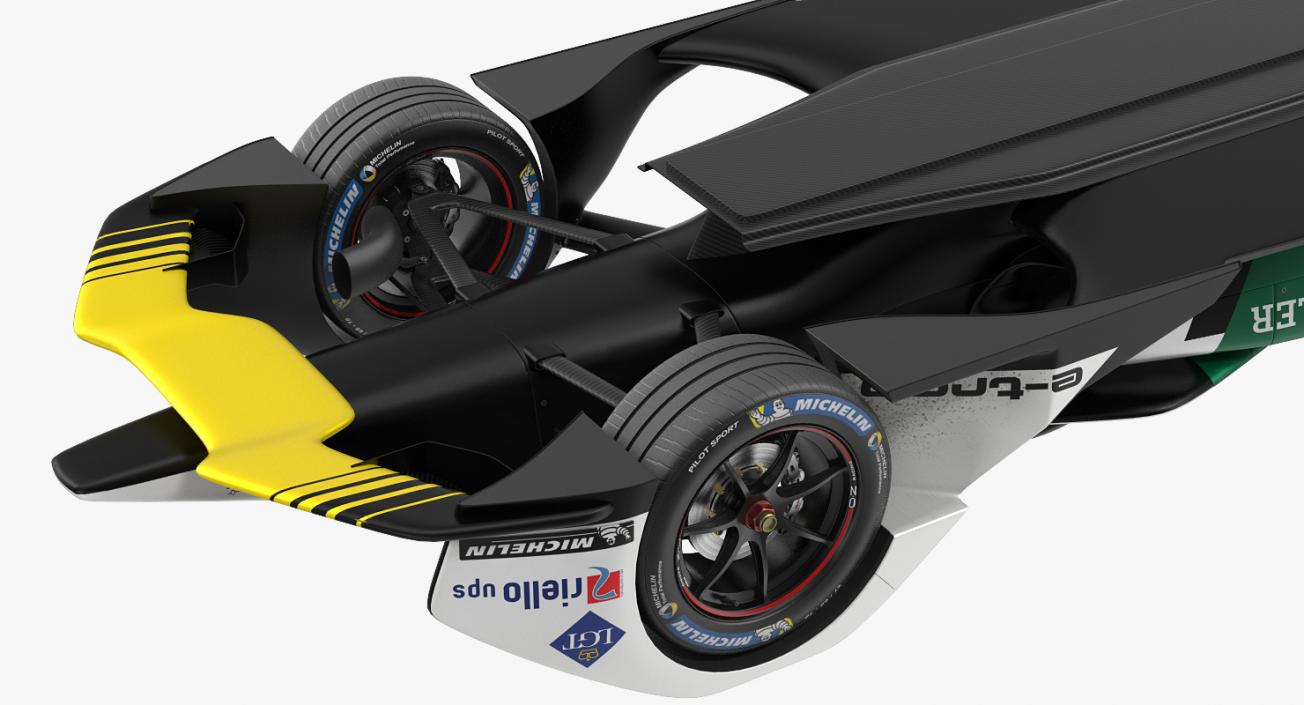 3D Audi E-Tron FE05 Formula E Rigged model