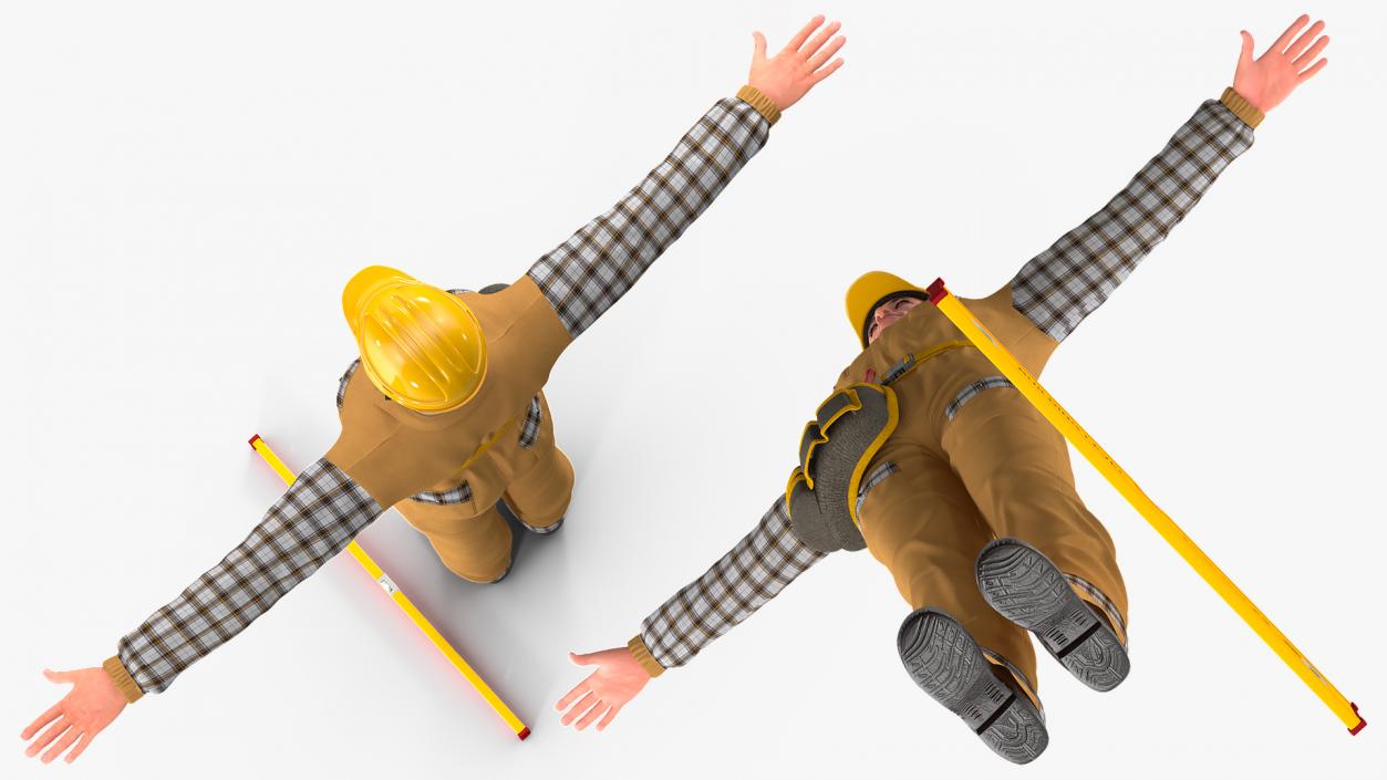 Builder T-Pose 3D model