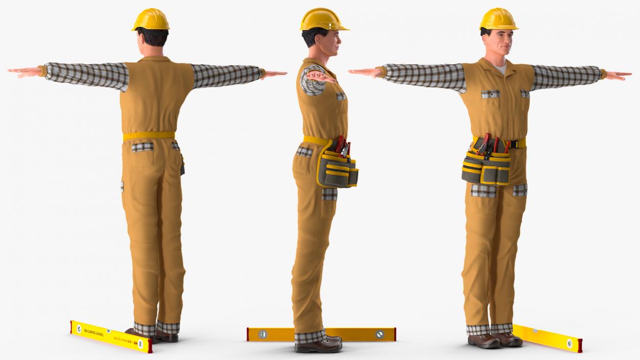 Builder T-Pose 3D model