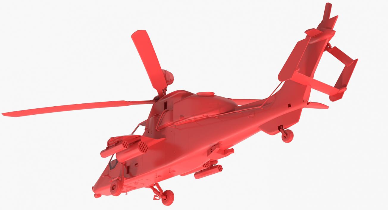 3D Eurocopter Tigre Spanish Army Rigged