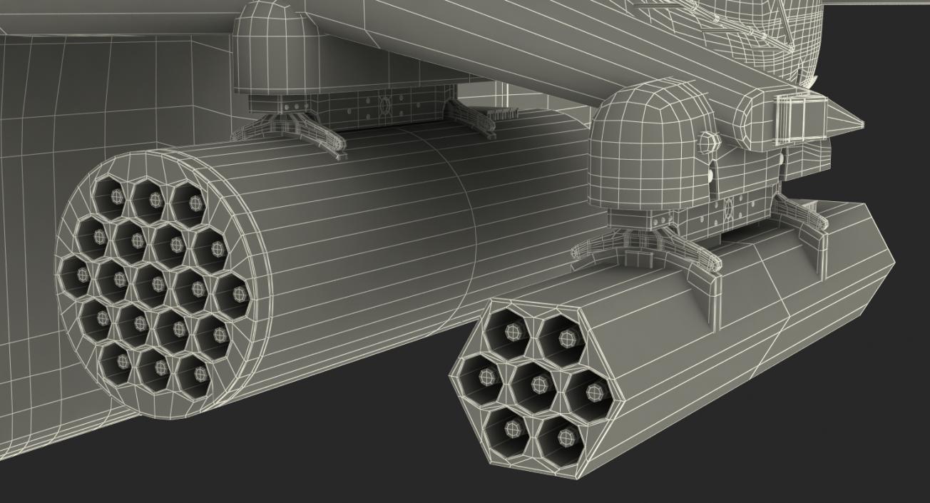 3D Eurocopter Tigre Spanish Army Rigged