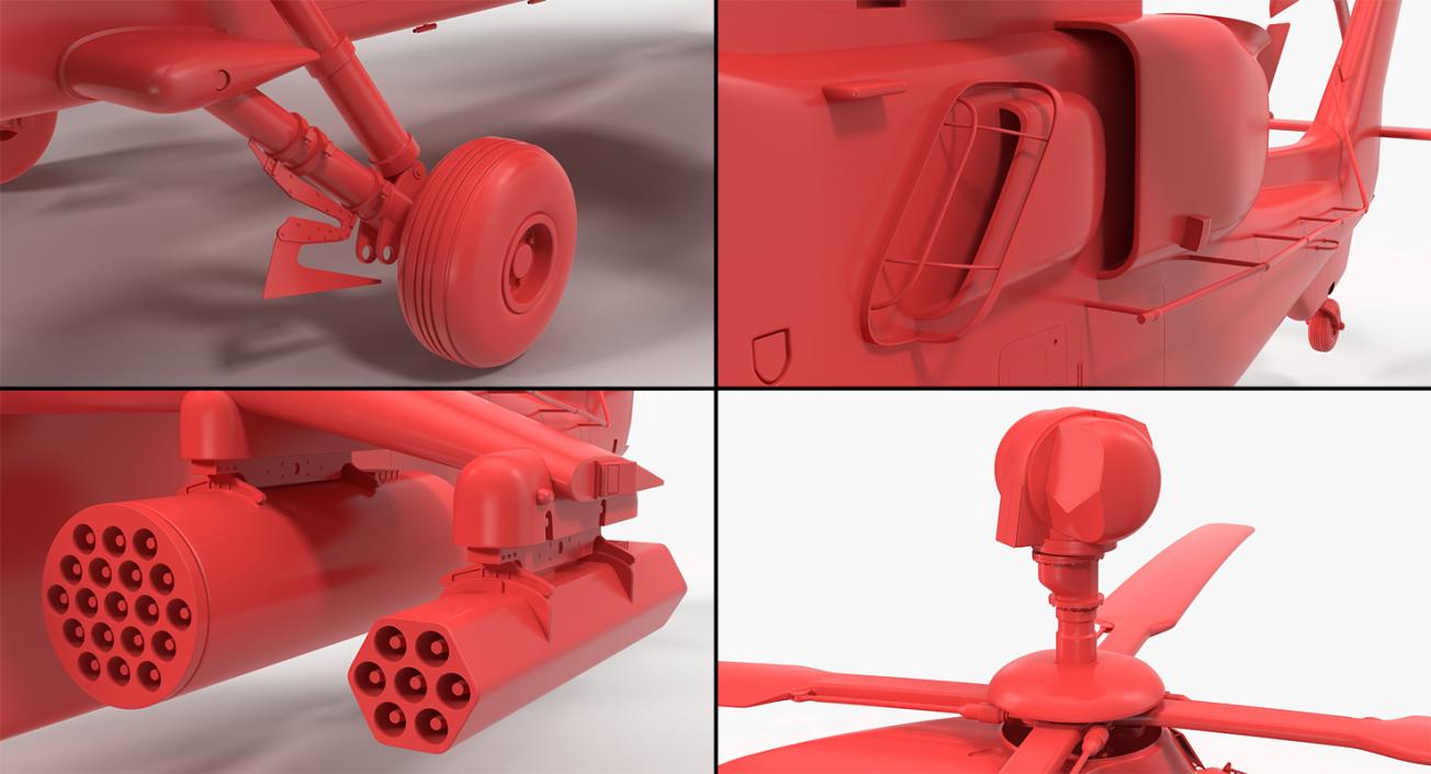 3D Eurocopter Tigre Spanish Army Rigged