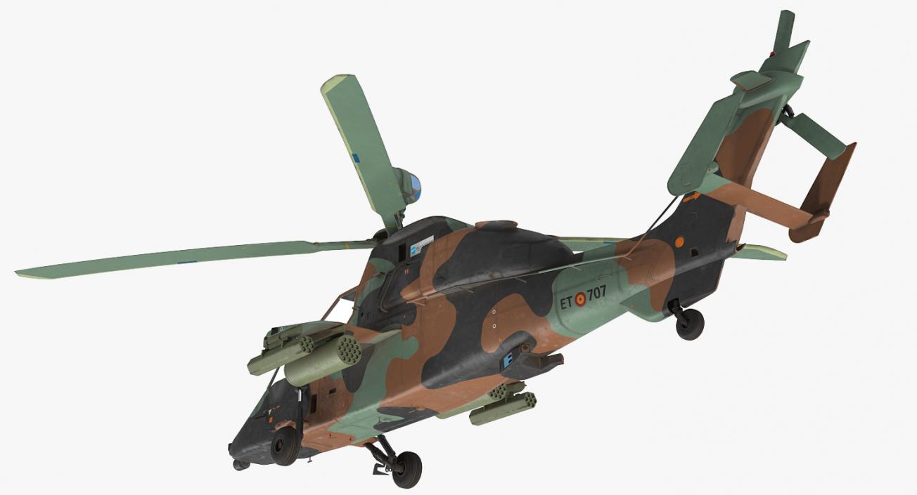 3D Eurocopter Tigre Spanish Army Rigged