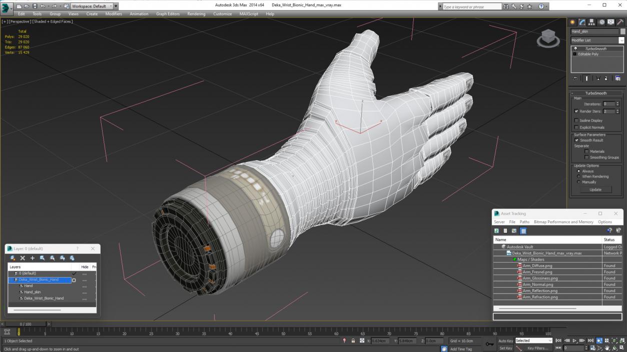 Deka Wrist Bionic Hand 3D