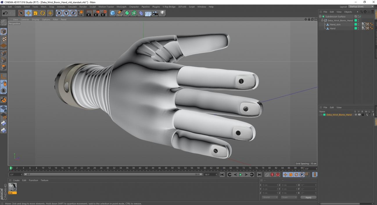 Deka Wrist Bionic Hand 3D