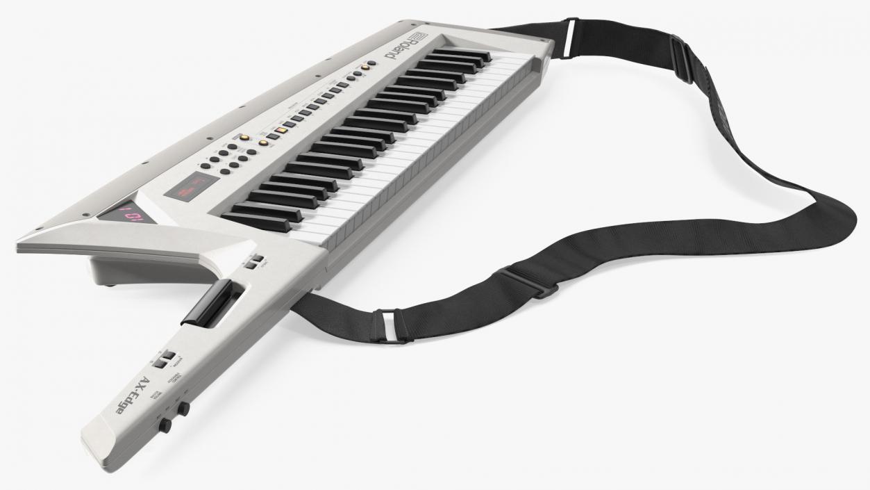 Roland AX Edge Keytar White 3D